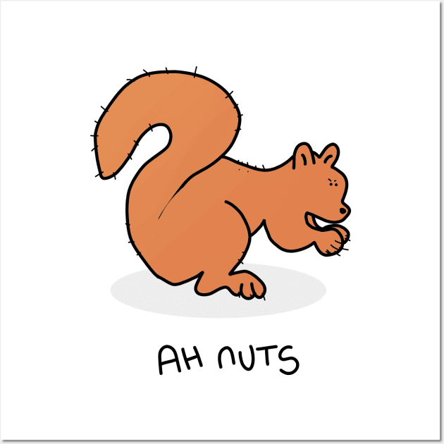 Grumpy Squirrel Wall Art by grumpyanimals